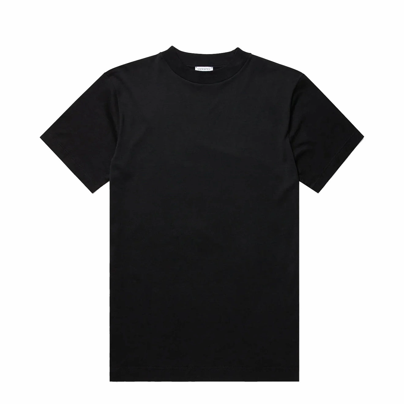 Today Only Savings Grab It Before Gone Sunspel Mock Neck T-Shirt Black
