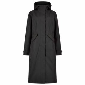 Hot Savings Alert Dont Miss Big Savings Dubarry Alderford Ladies Long Waterproof Coat - Charcoal