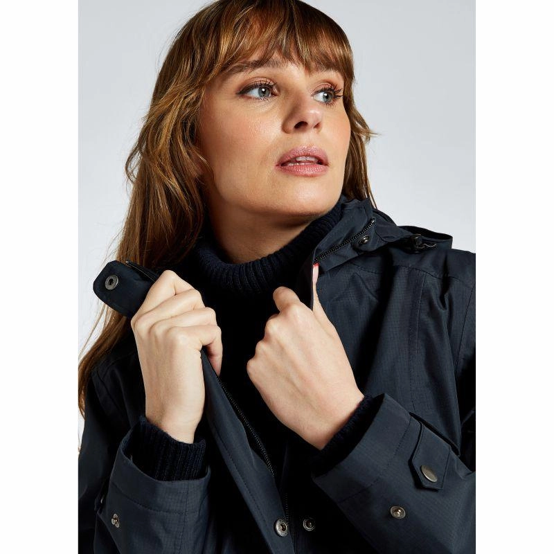 Todays Hot Pick Dubarry Alderford Ladies Long Waterproof Coat - Navy