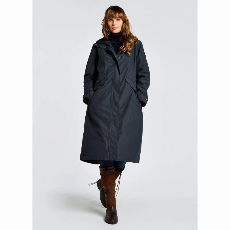 Instant Savings Inside Trending Deals Today Dubarry Alderford Ladies Long Waterproof Coat - Navy