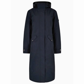 Grab Todays Deal Special Surprise Sale Dubarry Alderford Ladies Long Waterproof Coat - Navy