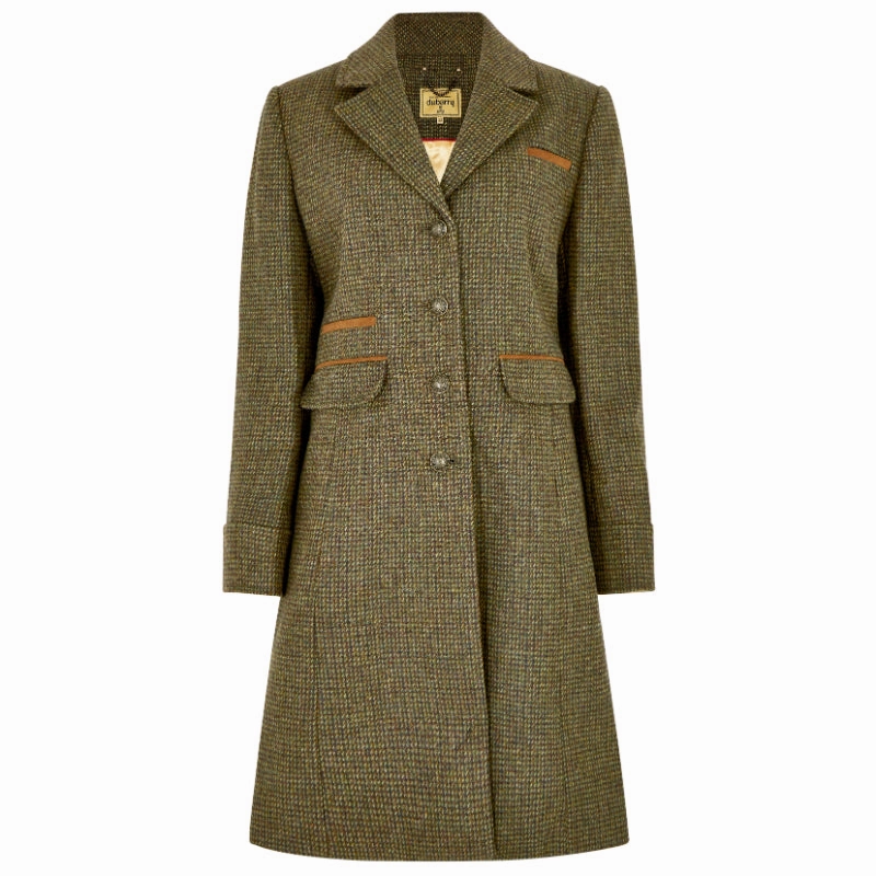 Save Big Today Online Exclusive Offer Dubarry Blackthorn 3/4 Length Tweed Coat - Heath