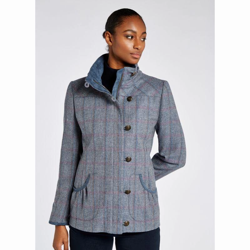 Mega Savings Now Dubarry Bracken Ladies Tweed Jacket - Denim Haze