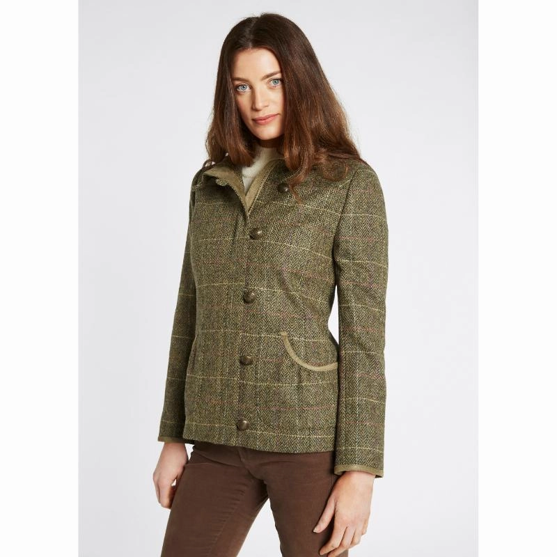 Price Drop Frenzy Dubarry Bracken Ladies Tweed Jacket - Thistle