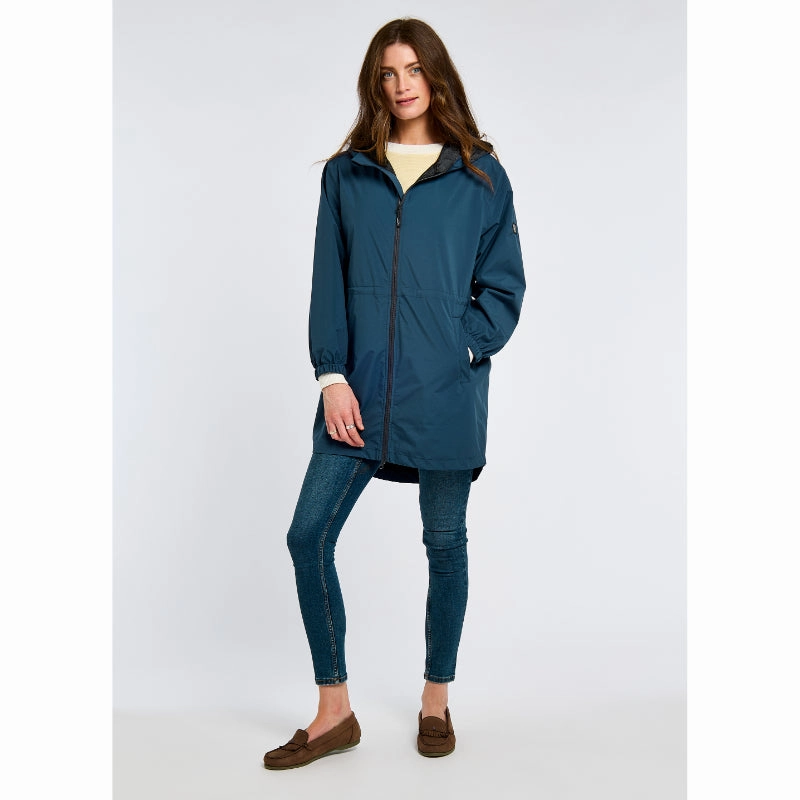 Todays Trending Deals Dubarry Brookside Ladies Lightweight Packable Waterproof Jacket - Atlantic