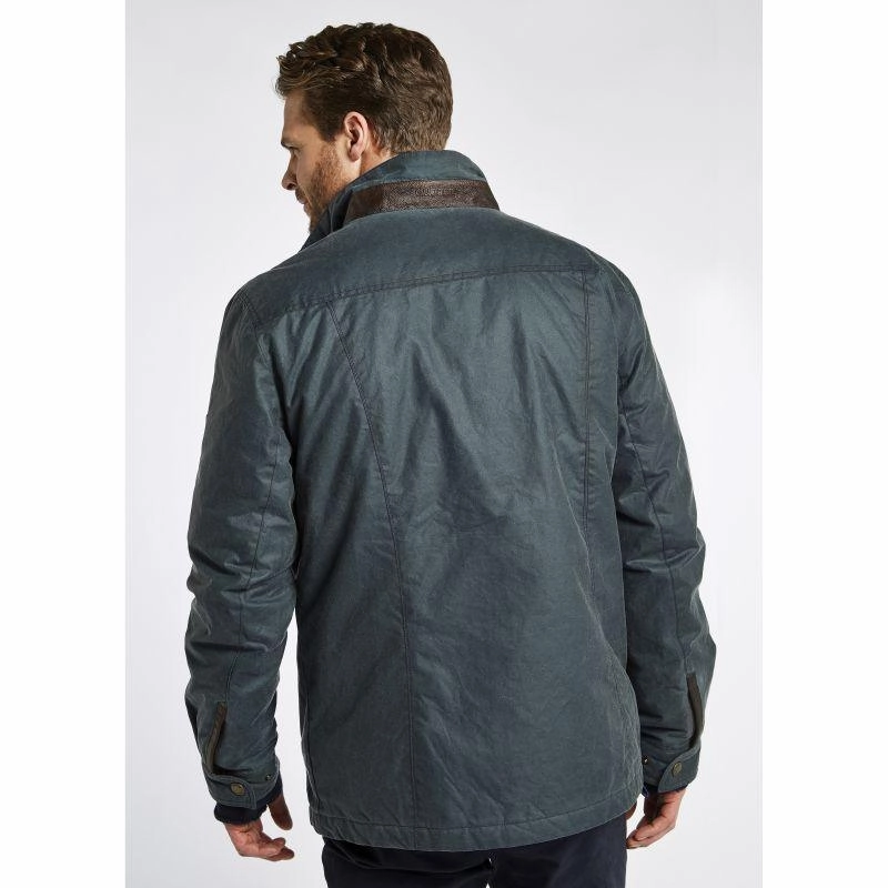 Trending Now Discount Dubarry Carrickfergus Mens Primaloft Wax Jacket - Dark Pebble