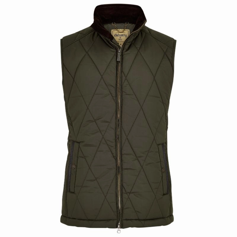 Dubarry Colamber Mens Quilted Gilet - Olive Today Only Steal