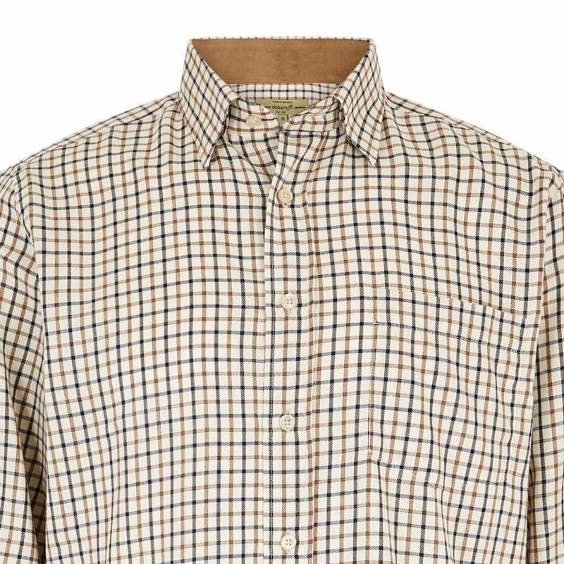 Dubarry Connell Mens Tattersall Shirt - Harvest Gold Hot Sale Frenzy