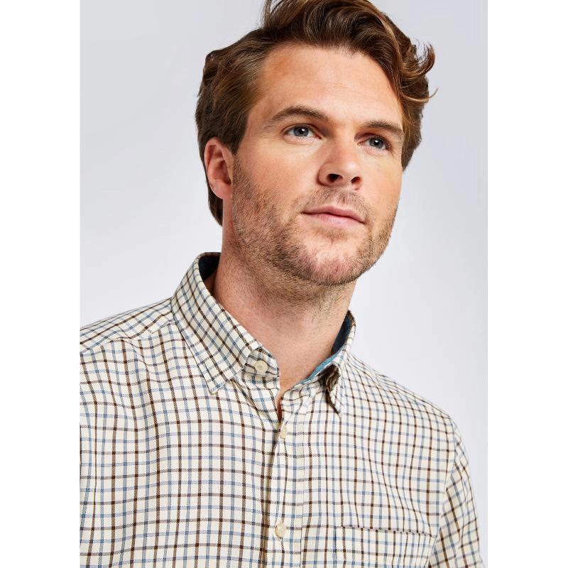 Gift Ideas Galore Dubarry Connell Mens Tattersall Shirt - Slate Blue