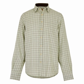 Dubarry Connell Tattersall Check L/S Shirt Sage Limited Stock Hot Deal