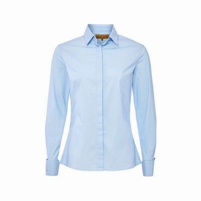 Clearance Blowout Perfect Gift Offer Dubarry Daffodil Ladies Classic Shirt - Pale Blue