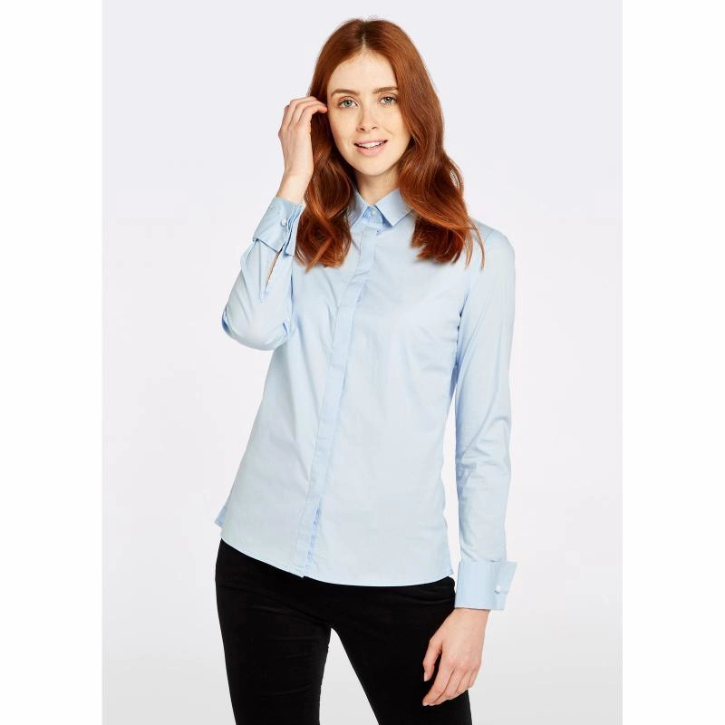 Shop Today Save Flash Deal Alert Dubarry Daffodil Ladies Classic Shirt - Pale Blue