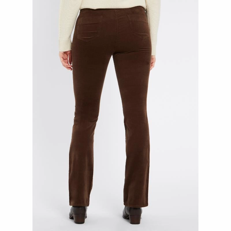 GiftWorthy Sale Limited Stock Deals Dubarry Elderflower Ladies Stretch Pincord Bootleg Jeans - Mocha