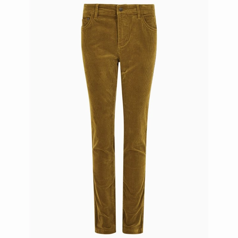 Shop Save Today Dubarry Honeysuckle Ladies Stretch Pincord Jeans - Harvest Gold