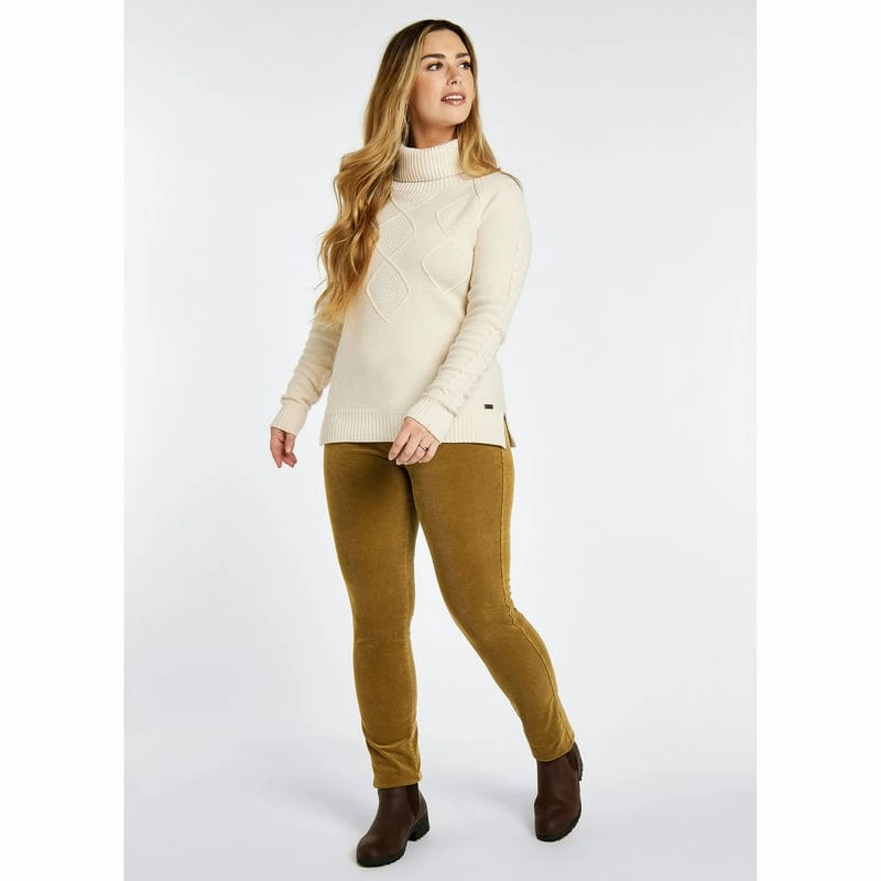 Special Occasion Discount MustHave Clearance Dubarry Honeysuckle Ladies Stretch Pincord Jeans - Harvest Gold