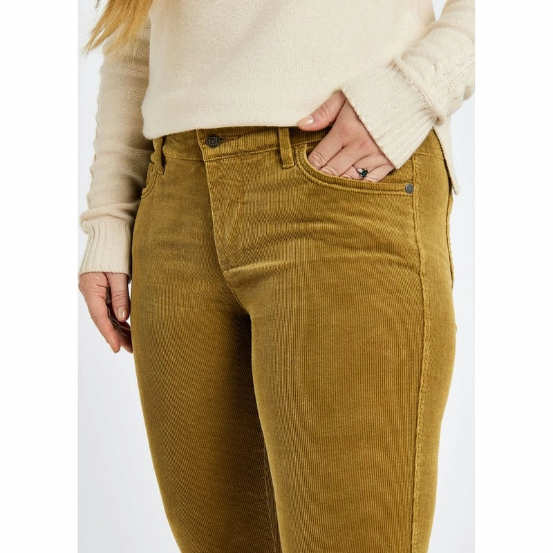 Dubarry Honeysuckle Ladies Stretch Pincord Jeans - Harvest Gold Trending Offer Today
