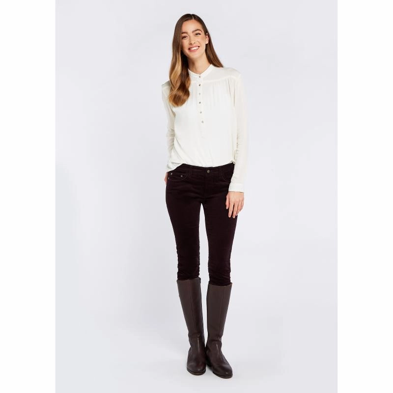 Dubarry Honeysuckle Ladies Stretch Pincord Jeans - Ruby Hot Item Clearance