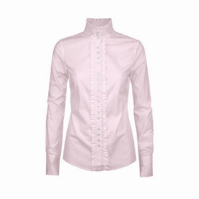 Dubarry Ladies Chamomile Ruffle Detail Shirt - Pale Pink Limited Time Offer