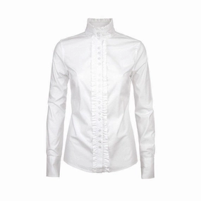 Dubarry Ladies Chamomile Ruffle Detail Shirt - White Save Today Only