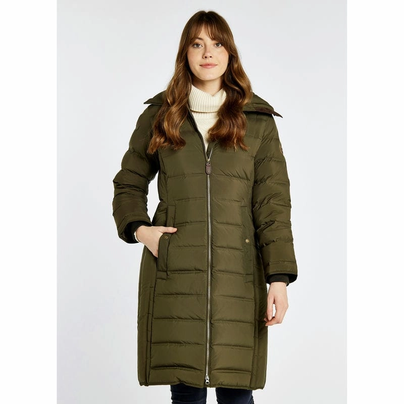 Dubarry Meyers Ladies Down Coat - Olive Perfect Gift Offer