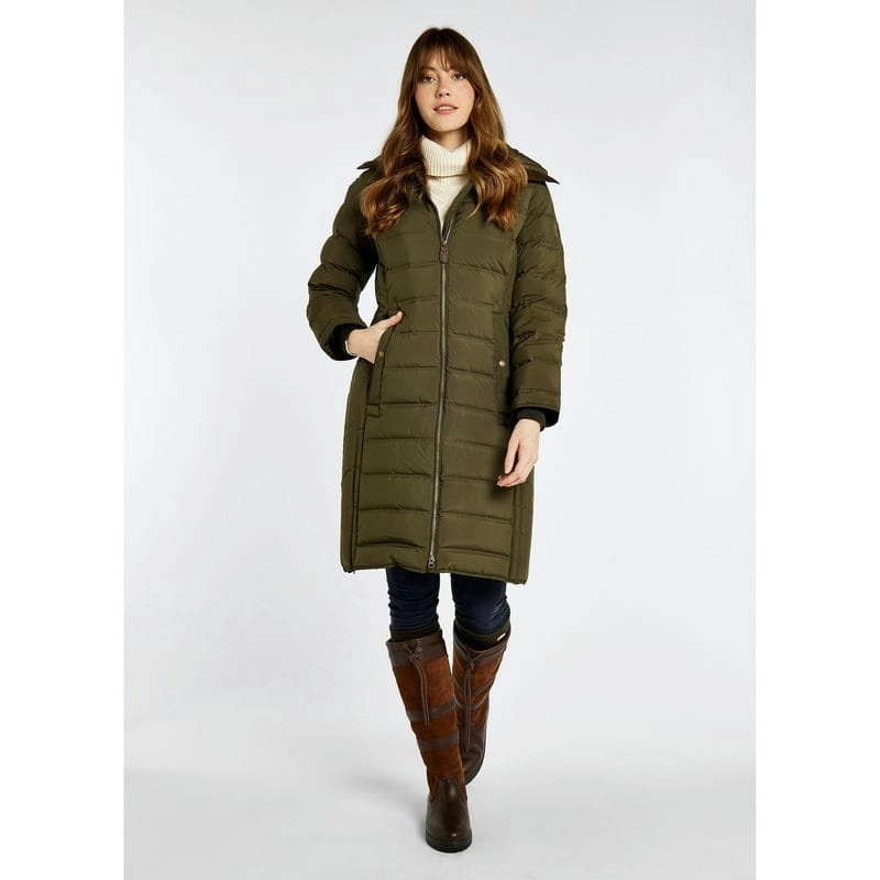 Dubarry Meyers Ladies Down Coat - Olive Hot Savings Alert Daily Deal Frenzy