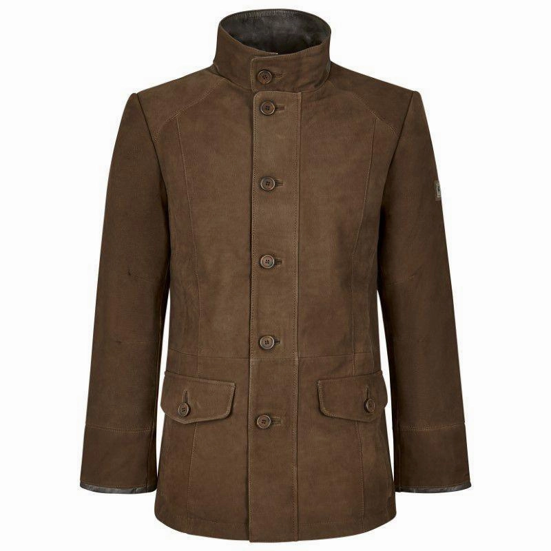 Clearance Sale Dubarry Moore Mens Leather Jacket - Walnut