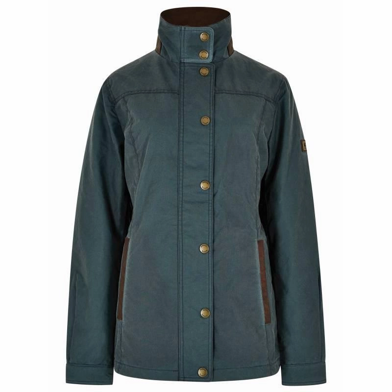 Hot Pick Online Dubarry Mountrath Ladies Primaloft Waxed Jacket - Dark Pebble