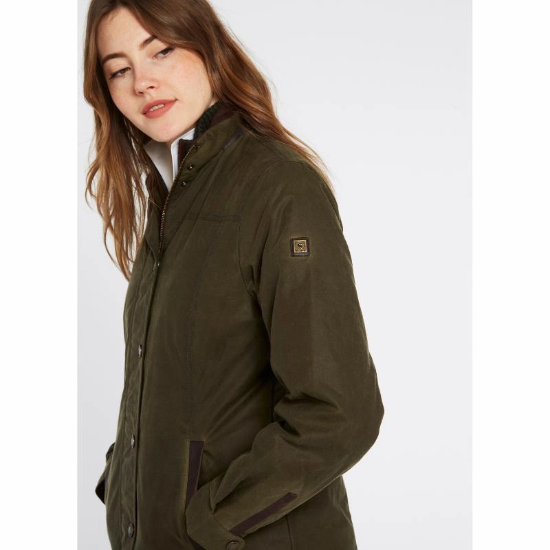 Sweet Deal Today Dubarry Mountrath Ladies Waxed Jacket - Fennel
