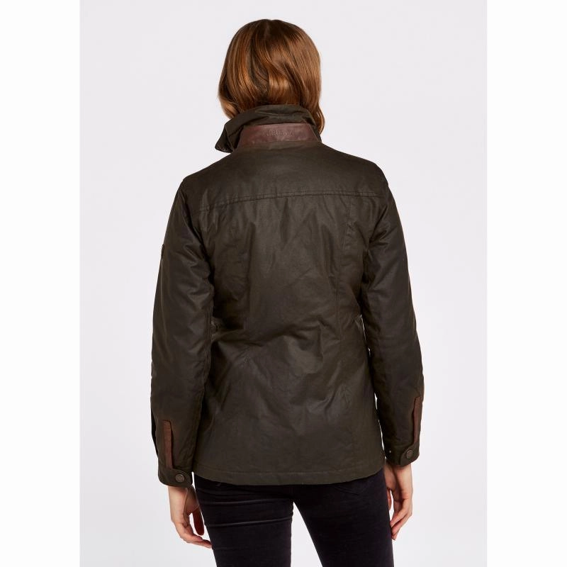 Dubarry Mountrath Ladies Waxed Primaloft Jacket - Olive Save Today Only
