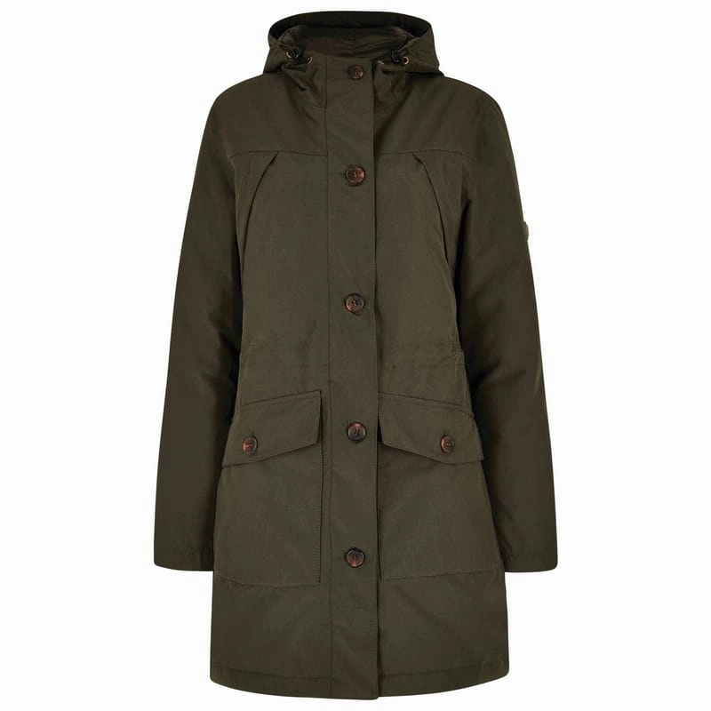 Online Exclusive Offer Instant Deal Today Dubarry Sandford Ladies Down Waterproof Parka - Ivy
