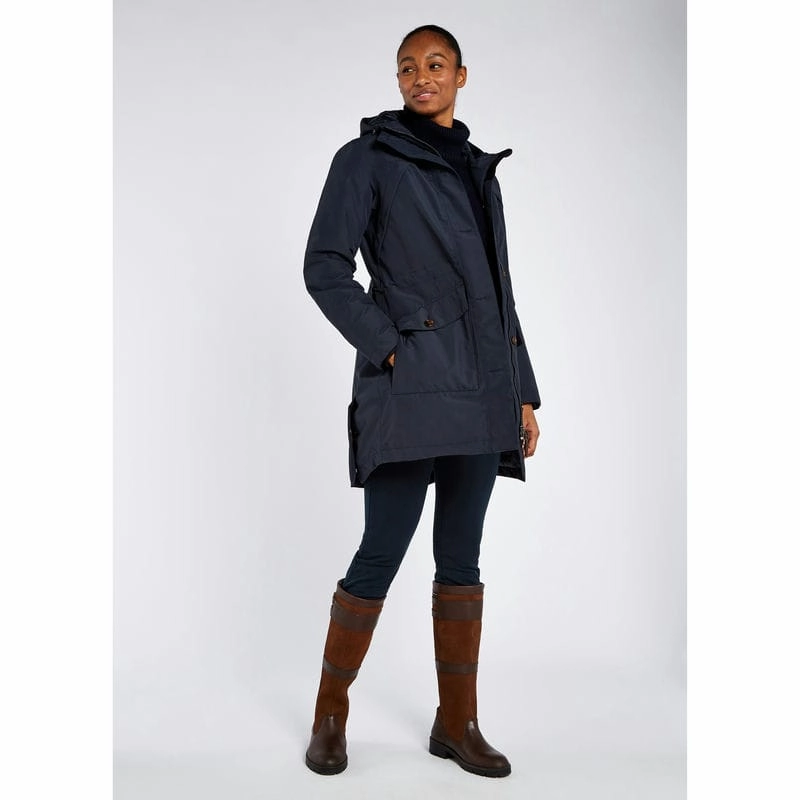 Clearance Sale Now Dubarry Sandford Ladies Down Waterproof Parka - Navy