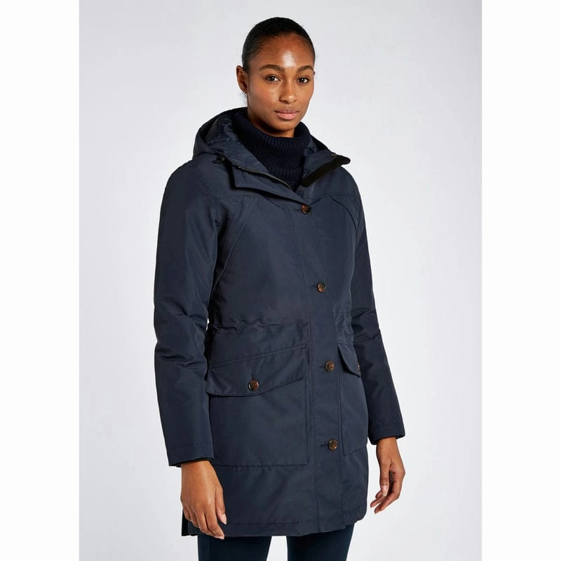 Dont Miss Todays Deal Dubarry Sandford Ladies Down Waterproof Parka - Navy