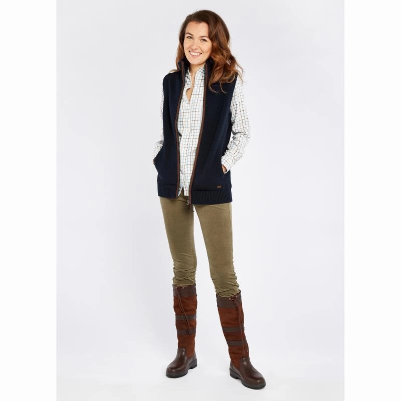 Dont Miss Todays Deal Deal Frenzy Today Dubarry Sheedy Ladies Wool Blend Gilet - Navy