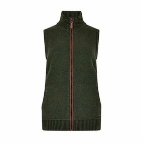 Hot Price Drop Limited Offer Alert Dubarry Sheedy Ladies Wool Blend Gilet - Olive