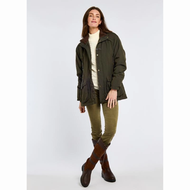 Dubarry Sherwood Ladies Waterproof Utility Jacket - Olive Dont Miss Hot Deals Exclusive Savings Event