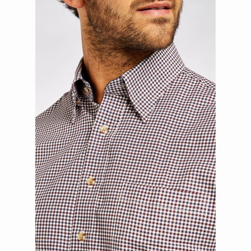 Save Today Event Dubarry Shrewsbury Mens Check Shirt - Navy Multi