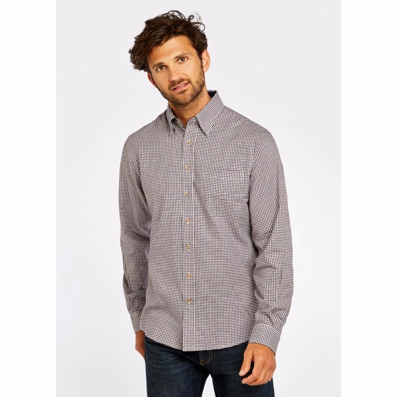 EndofWeek Deals Dubarry Shrewsbury Mens Check Shirt - Navy Multi