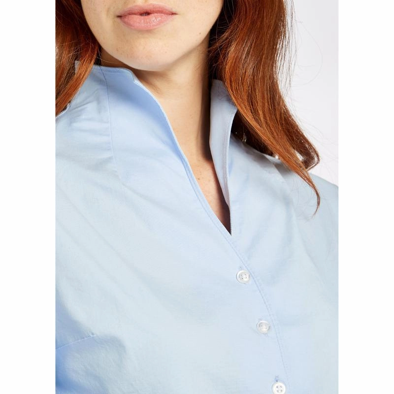 Dubarry Snowdrop Ladies Portrait Collar Shirt - Blue Perfect Gift Sale Hot Pick of the Day
