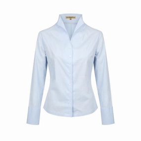 Dubarry Snowdrop Ladies Portrait Collar Shirt - Blue Hot Discount Deal