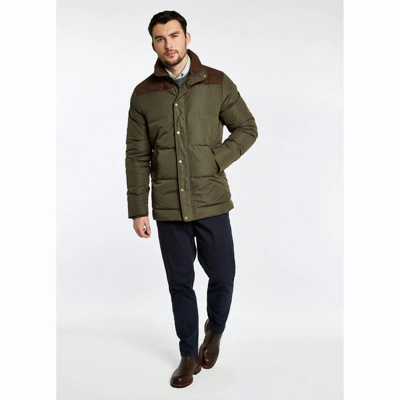 Dubarry Talbot Down Mens Jacket - Olive Clearance Event Alert Shop Hot Deals