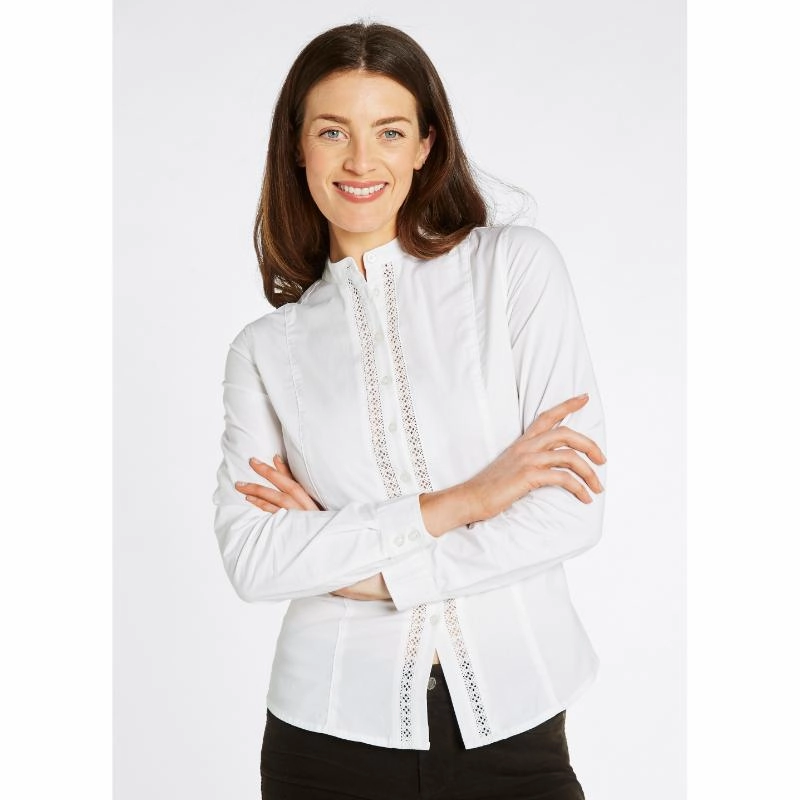 Dubarry Waterlily Ladies Shirt - White Today Only Discount Alert