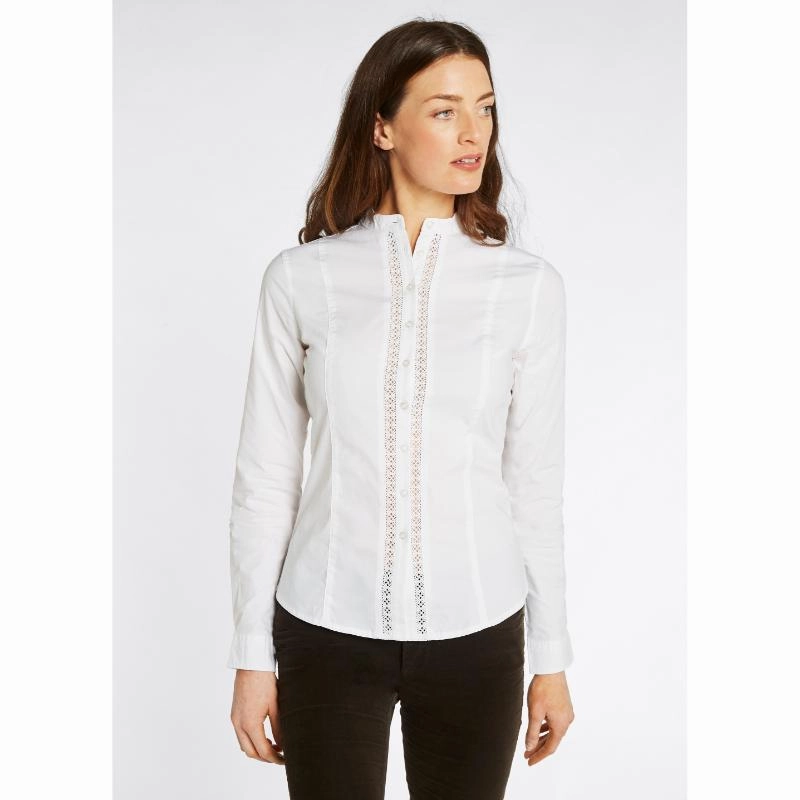 Shop Hot Picks Last Chance Offer Dubarry Waterlily Ladies Shirt - White