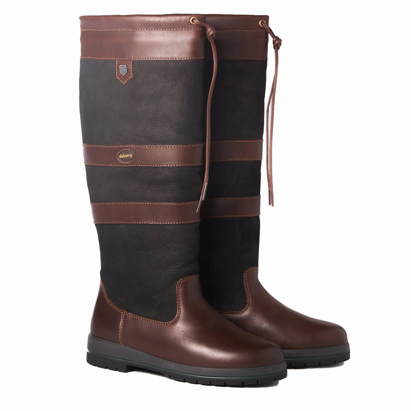 Dubarry Womens Galway Gore-Tex Extrafit Leather Boot Black / Brown Instant Hot Deal Price Drop Frenzy