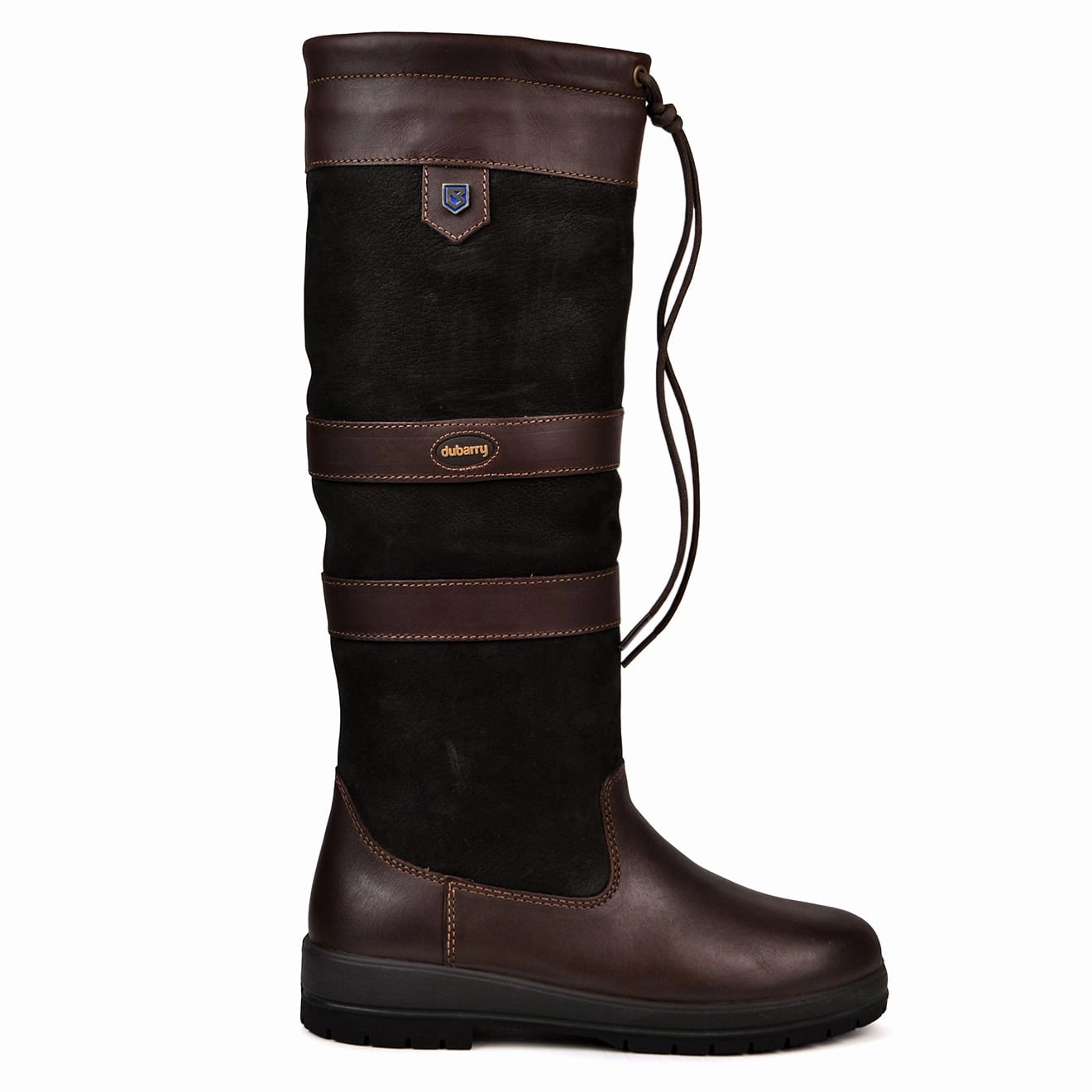 Dubarry Womens Galway Slimfit Knee Boot Black/Brown Online Exclusive Steal
