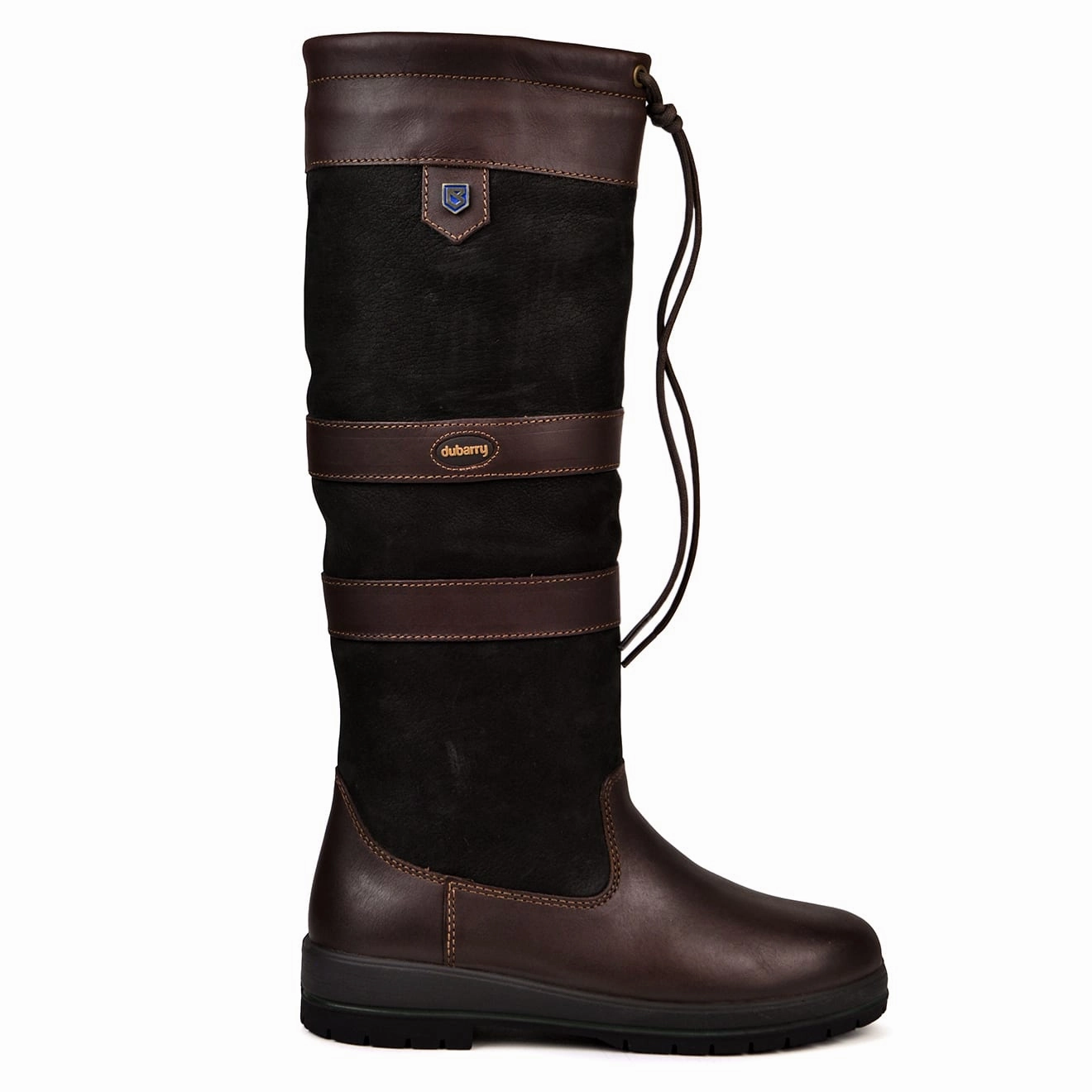 Dubarry Womens Galway Slimfit Knee Boot Black/Brown Limited Edition Offer Online Exclusive Deal