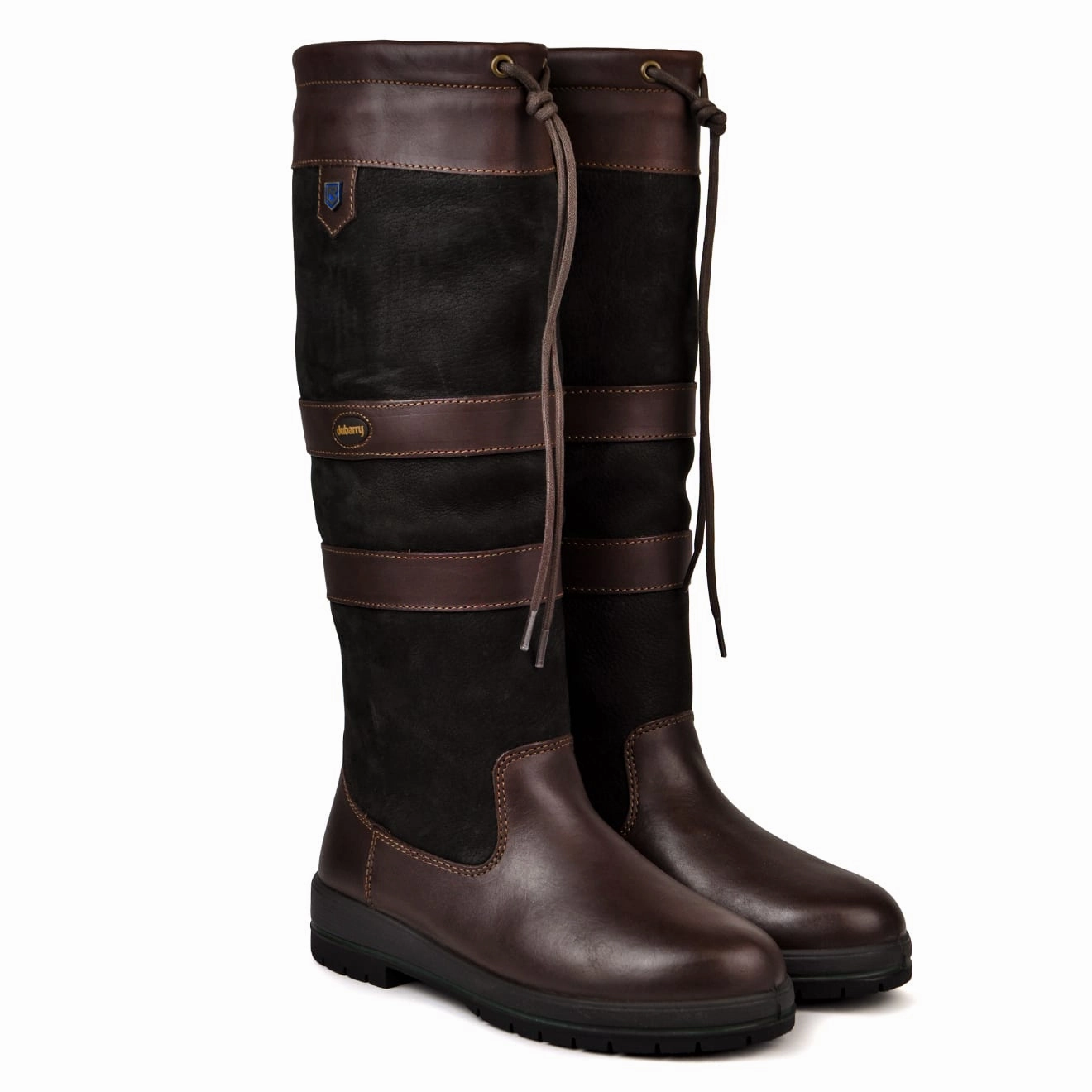 Dubarry Womens Galway Slimfit Knee Boot Black/Brown Flash Offer Today