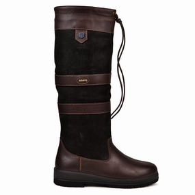 Dubarry Womens Galway Slimfit Knee Boot Black/Brown Limited Edition Offer Online Exclusive Deal