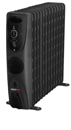 Electromatic Oil Filled Radiator, Black