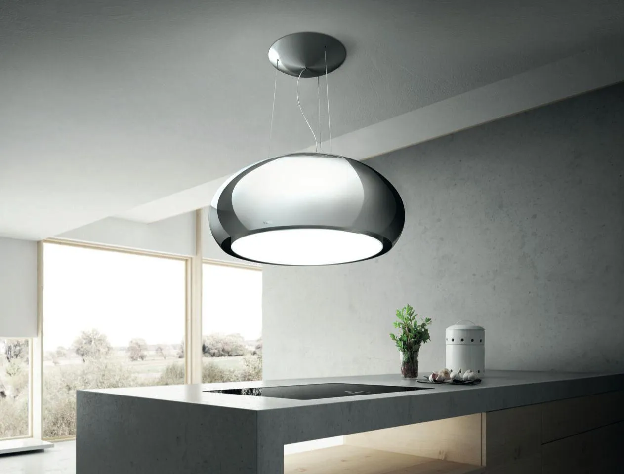 Elica ESS432SS Seashell Stainless Steel