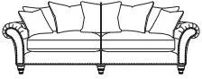 Elizabeth Grand Split Scatter Back Sofa